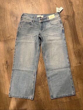Hollister Light Blue Low-Rise Baggy Jeans
